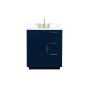 Elegant Lighting Blake 30" Free Standing Single Basin Vanity Set with Cabinet, Engineered Marble Vanity Top, and Backsplash Blue