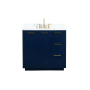 Elegant Lighting Blake 36" Free Standing Single Basin Vanity Set with Cabinet, Engineered Marble Vanity Top, and Backsplash Blue