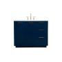 Elegant Lighting Blake 42" Free Standing Single Basin Vanity Set with Cabinet and Marble Vanity Top Blue