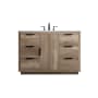 Elegant Lighting Blake 48" Free Standing Single Basin Vanity Set with Cabinet and Marble Vanity Top Natural Oak
