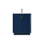 Elegant Lighting Hayes 30" Free Standing Single Basin Vanity Set with Cabinet and Marble Vanity Top Blue