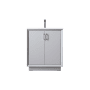Elegant Lighting Hayes 30" Free Standing Single Basin Vanity Set with Cabinet and Marble Vanity Top Grey