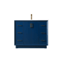 Elegant Lighting Hayes 42" Free Standing Single Basin Vanity Set with Cabinet and Marble Vanity Top Blue