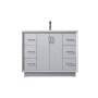 Elegant Lighting Hayes 42" Free Standing Single Basin Vanity Set with Cabinet and Marble Vanity Top Grey