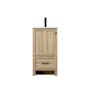 Elegant Lighting Soma 18" Free Standing Single Basin Vanity Set with Cabinet and Engineered Stone Vanity Top Mango Wood