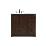 Elegant Lighting Soma 36" Free Standing Single Basin Vanity Set with Cabinet and Engineered Stone Vanity Top Expresso