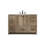 Elegant Lighting Soma 48" Free Standing Single Basin Vanity Set with Cabinet and Engineered Stone Vanity Top Natural Oak