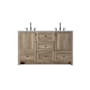 Elegant Lighting Soma 54" Free Standing Double Basin Vanity Set with Cabinet and Engineered Stone Vanity Top Natural Oak