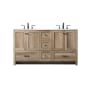 Elegant Lighting Soma 60" Free Standing Double Basin Vanity Set with Cabinet and Engineered Stone Vanity Top Natural Oak