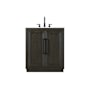 Elegant Lighting Chase 30" Free Standing Single Basin Vanity Set with Cabinet and Engineered Stone Vanity Top Chocolate Oak