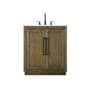 Elegant Lighting Chase 30" Free Standing Single Basin Vanity Set with Cabinet and Engineered Stone Vanity Top Hazel Oak