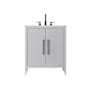 Elegant Lighting Millie 30" Free Standing Single Basin Vanity Set with Cabinet and Engineered Stone Vanity Top Gray