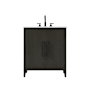 Elegant Lighting Millie 30" Free Standing Single Basin Vanity Set with Cabinet and Engineered Stone Vanity Top Mocha Brown