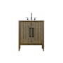 Elegant Lighting Blakely 30" Free Standing Single Basin Vanity Set with Cabinet and Engineered Stone Vanity Top Hazel Oak