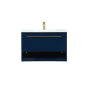 Elegant Lighting Roman 30" Wall Mounted Single Basin Vanity Set with Cabinet and Engineered Marble Vanity Top Blue
