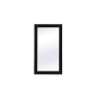 Elegant Lighting Aqua 18" W x 32" H Traditional Rectangular Framed Bathroom Wall Mirror Black