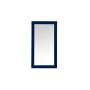 Elegant Lighting Aqua 18" W x 32" H Traditional Rectangular Framed Bathroom Wall Mirror Blue
