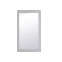 Elegant Lighting Aqua 18" W x 32" H Traditional Rectangular Framed Bathroom Wall Mirror Grey