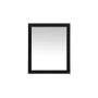 Elegant Lighting Aqua 30" W x 36" H Traditional Rectangular Framed Bathroom Wall Mirror Black