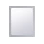 Elegant Lighting Aqua 30" W x 36" H Traditional Rectangular Framed Bathroom Wall Mirror Grey