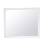 Elegant Lighting Aqua 30" W x 36" H Traditional Rectangular Framed Bathroom Wall Mirror White