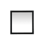Elegant Lighting Aqua 36" W x 36" H Traditional Square Framed Bathroom Wall Mirror Black