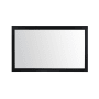 Elegant Lighting Aqua 60" W x 36" H Traditional Rectangular Framed Bathroom Wall Mirror Black