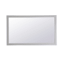 Elegant Lighting Aqua 60" W x 36" H Traditional Rectangular Framed Bathroom Wall Mirror Grey