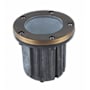 Elegant Lighting Single Aera 6" Wide 12V In-Ground Well Light Antique Brass