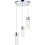 Elegant Lighting Constellation 3 Light 12" Wide LED Suspension Multi Light Pendant Chrome