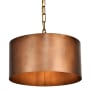 Elegant Lighting Miro 15" Pendant with Metal Drum Shade Manual Brass