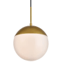 Elegant Lighting Eclipse 10" Wide Pendant Brass