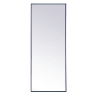 Elegant Lighting Eternity 24" W x 60" H Rectangular Framed Bathroom Wall Mirror Black