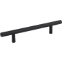 Elements Naples Long 5-1/16" (128 mm) Center to Center Hollow Stainless Steel Bar Style Cabinet Handle / Drawer Pull - 8-1/16" Overall Length Matte Black