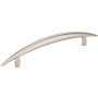 Elements Verona 5-1/16" (128mm) Center to Center Tapered Arch Cabinet Handle / Drawer Pull Satin Nickel