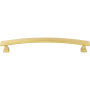 Elements Hadly 6-5/16" (160mm) Center to Center Curved Square Bar Cabinet Handle / Drawer Pull Brushed Gold