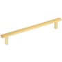 Elements William 6-5/16 Inch Center to Center Bar Cabinet Pull Brushed Gold