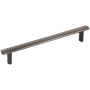 Elements William 6-5/16 Inch Center to Center Bar Cabinet Pull Brushed Pewter
