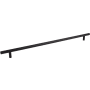 Elements Naples 25-1/5" (640mm) Center to Center Hollow Stainless Steel Bar Large Cabinet Handle / Drawer Bar Pull - Mounting Hardware Included Matte Black