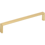 Elements Walker 2 - 6-5/16" Center to Center Slim Cabinet Handle / Drawer Pull Brushed Gold
