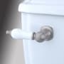 Elements Of Design Porcelain / Oak Tank Lever from the Made to Match Collection Satin Nickel