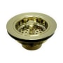 Elements Of Design Cast Brass Heavy Duty Basket Strainer Polished Brass