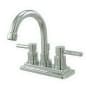 Elements Of Design Twin Lever Handles 4" Centerset Bathroom Faucet Chrome