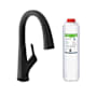 Elkay Single Hole 2-in-1 Kitchen Faucet with Filtered Drinking Water Matte Black