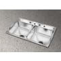 Elkay 33" x 19" Double Basin Stainless Steel Top Mount Kitchen Sink No Faucet Holes