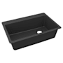 Elkay Quartz Classic 33" Undermount Single Basin Quartz Composite Kitchen Sink Matte Black