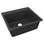 Elkay Quartz Classic 25" Undermount Single Basin Quartz Composite Kitchen Sink Matte Black