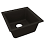 Elkay Quartz Luxe 15-3/4" Undermount Single Basin Quartz Composite Kitchen Sink Obsidian