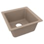 Elkay Quartz Luxe 15-3/4" Undermount Single Basin Quartz Composite Kitchen Sink Sandstone