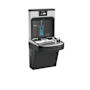 Elkay ezH2O Wall Mounted Drinking Fountain with Hands Free Bottle Filling Station and Water Cooler Midnight Black
